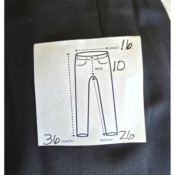 Piazza Sempione Pants Womens 10 12 xl Audrey Black Wool Blend Cropped Italian 48 - Picture 3 of 6